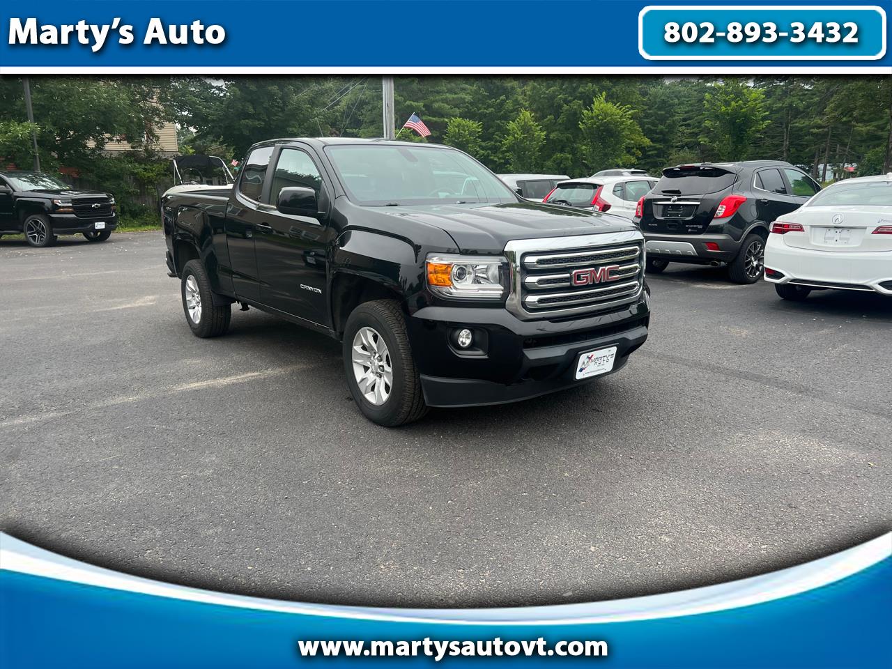 Used 2018 GMC Canyon 4WD Ext Cab 128.3" SLE for Sale in Milton VT 05468