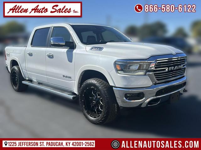 White 2019 RAM 1500 Pickup Truck Four-Wheel Drive 8-Speed Automatic