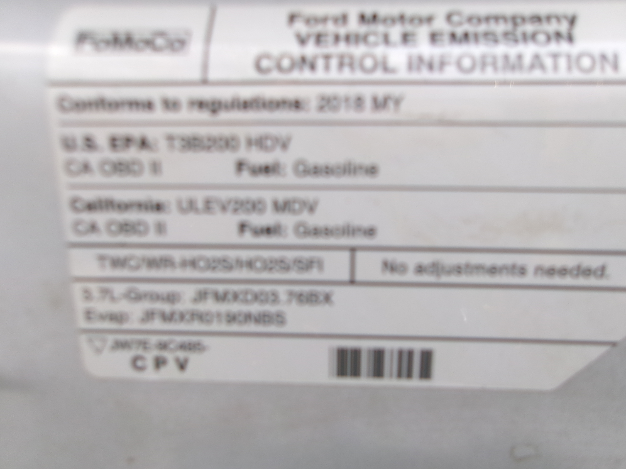 Ford Transit 150 Van Low Roof 60/40 Pass. 148-in. WB 2018