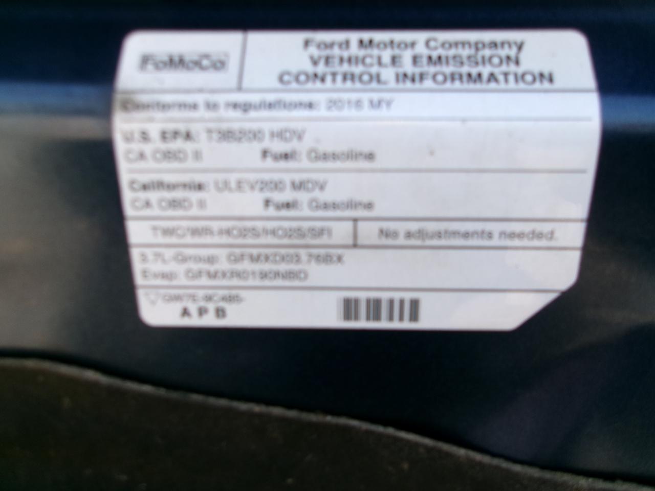 Ford Transit 250 Van Low Roof 60/40 Pass.130-in. WB 2016