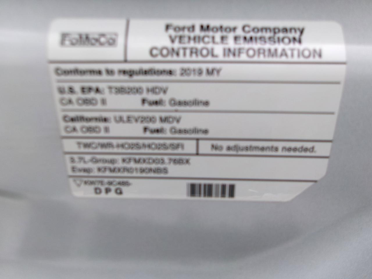 Ford Transit 250 Van Low Roof w/Sliding Pass. 130-in. WB 2019