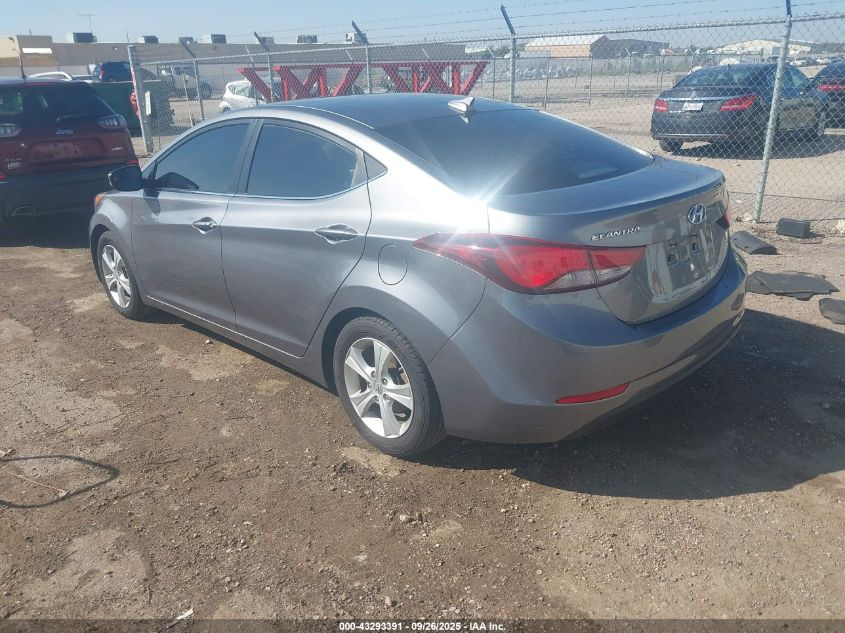 Hyundai Elantra 4dr Sdn Auto Value Edition (Ulsan Plant) 2016