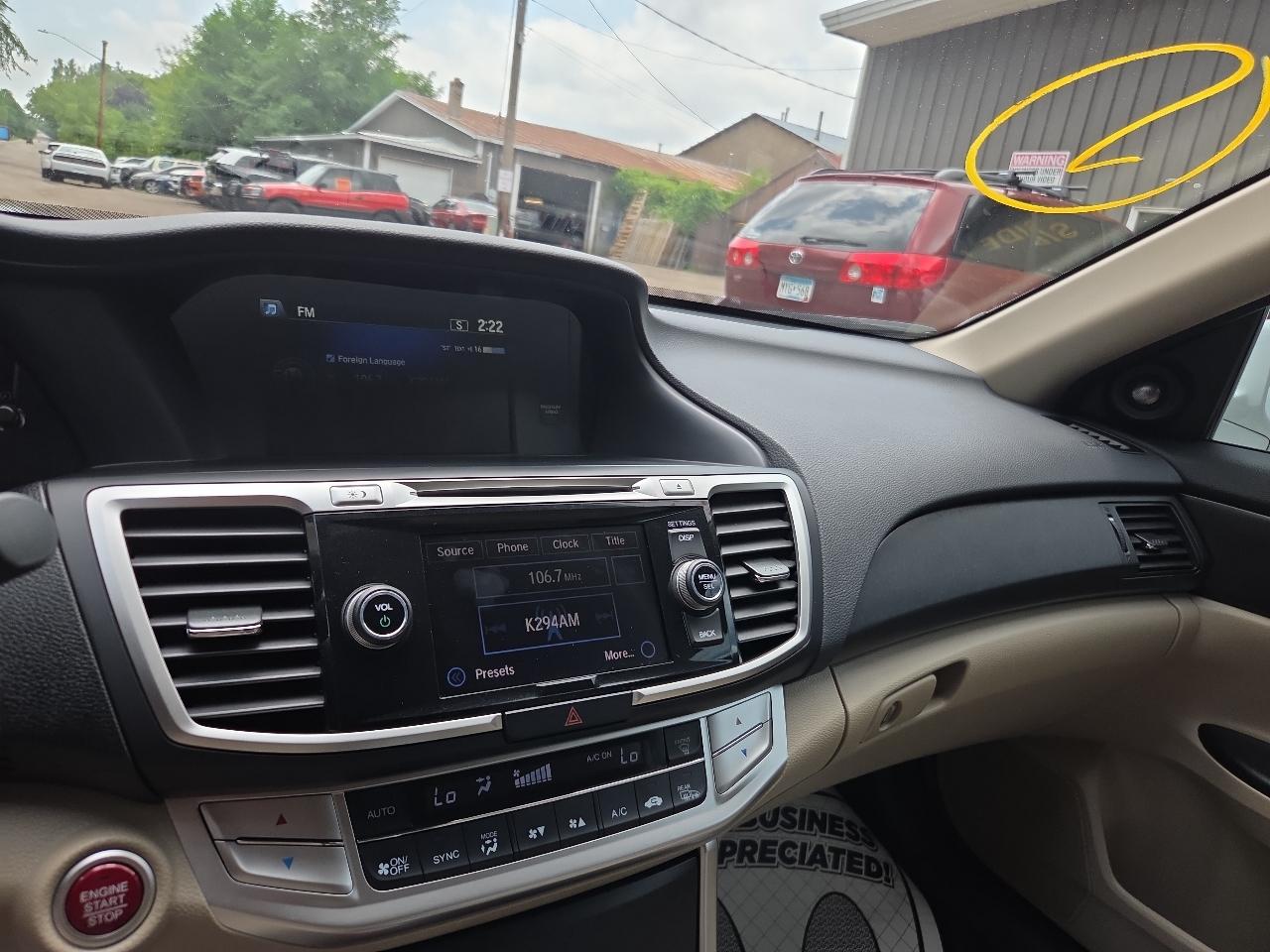 Honda Accord Sedan 4dr I4 CVT EX-L 2015