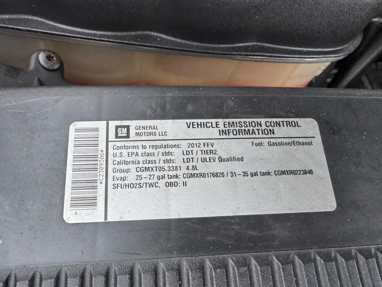 GMC Sierra 1500 Work Truck Long Box 4WD 2012