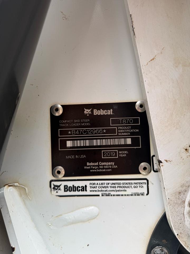 Bobcat T870  2019