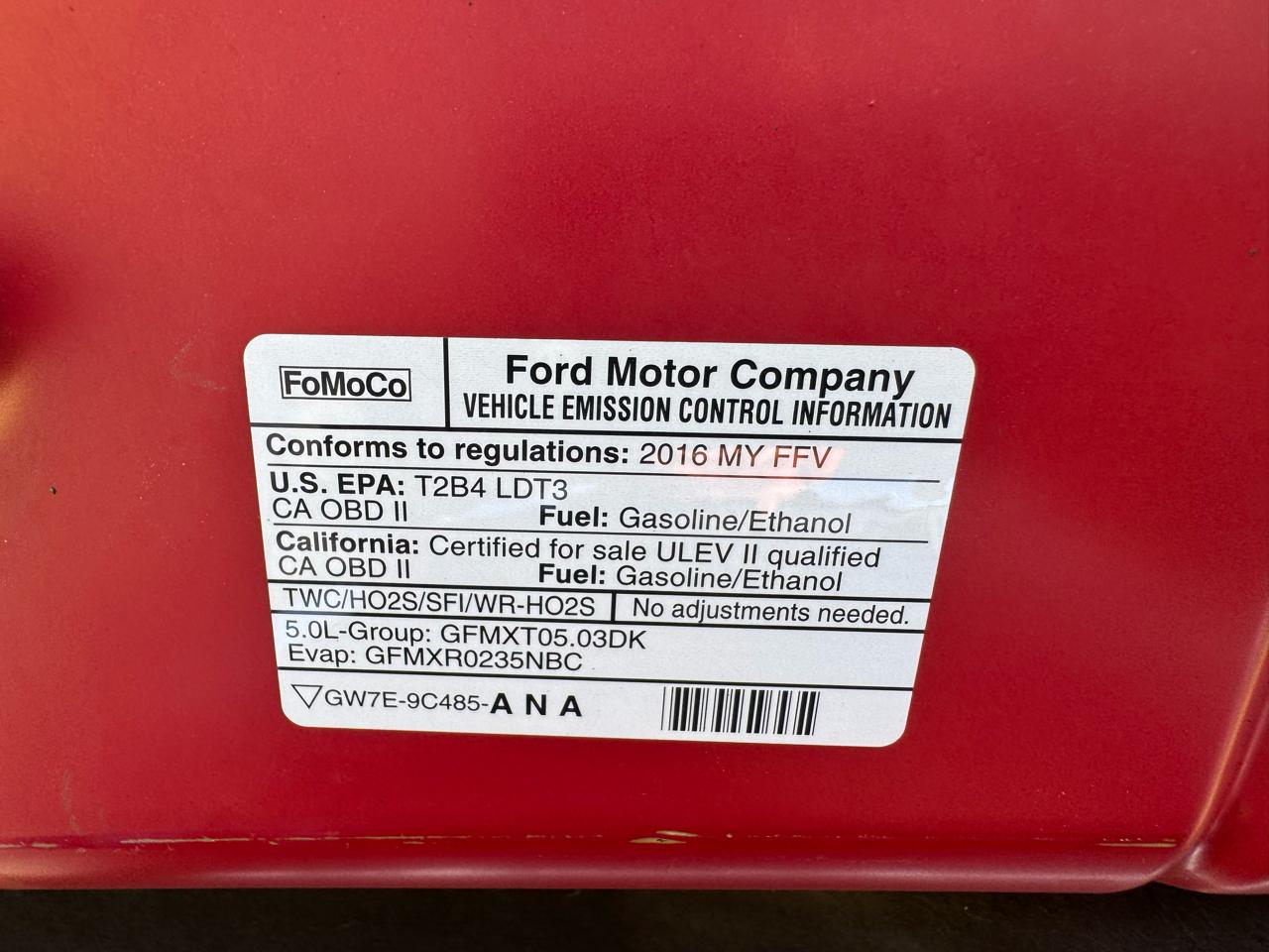 Ford F-150 4WD SuperCrew 145" Lariat 2016