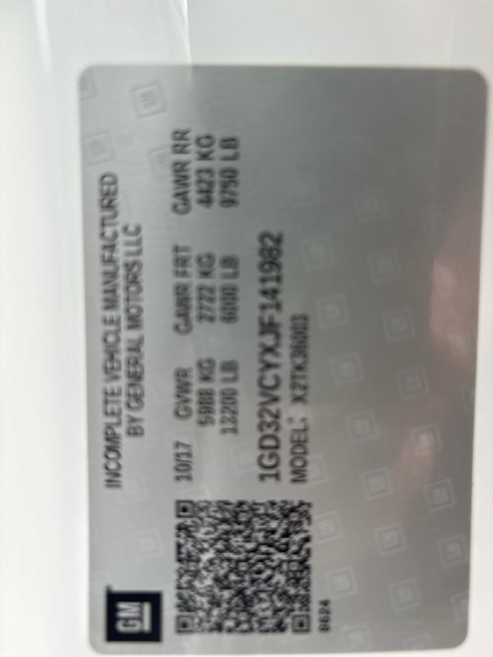 GMC Sierra 3500HD 4WD Reg Cab 137.5" WB, 59.06" CA 2018