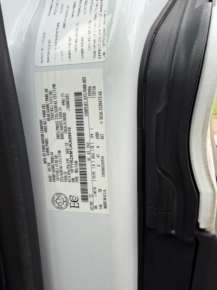 Ford Transit 250 Van High Roof w/Sliding Pass. 148-in. WB 2018