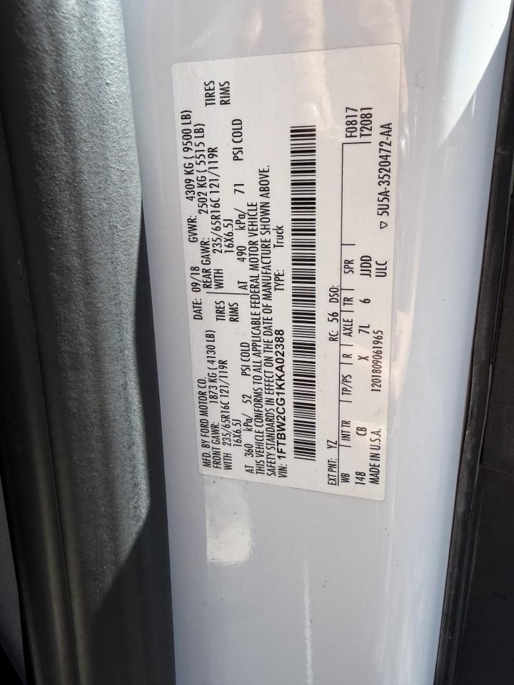 Ford Transit 350 Van Med. Roof w/Sliding Pass. 148-in. WB 2019