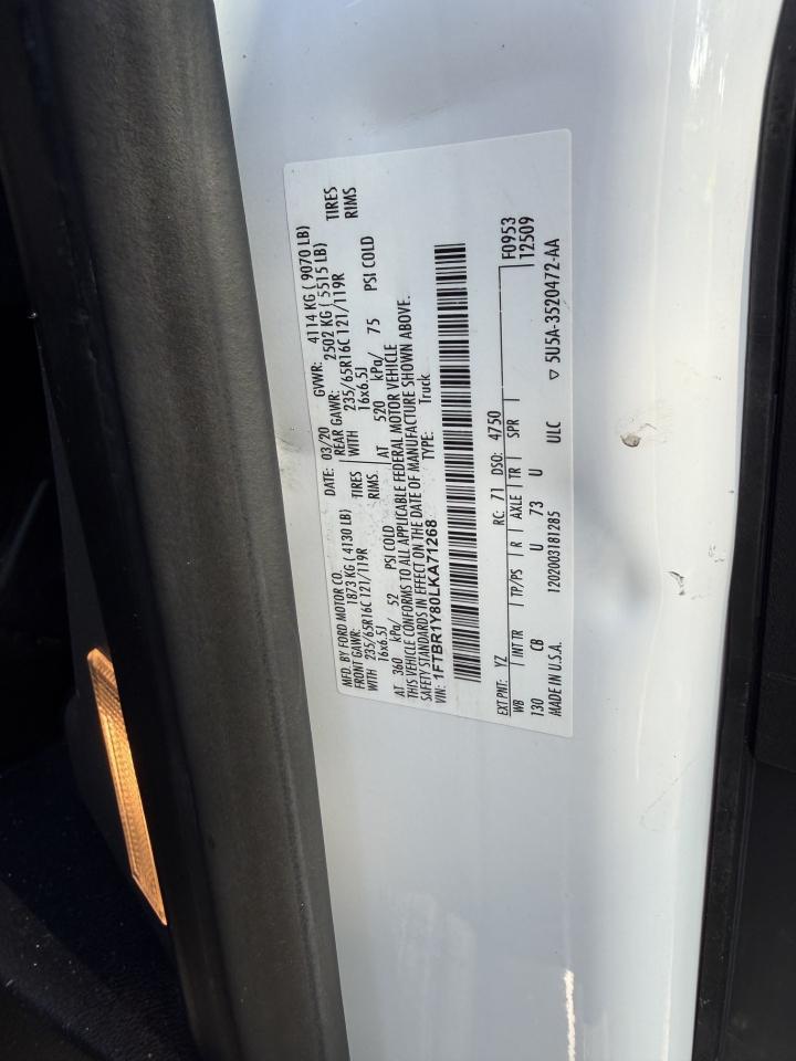 Ford Transit 250 Van Low Roof w/Sliding Pass. 130-in. WB 2020