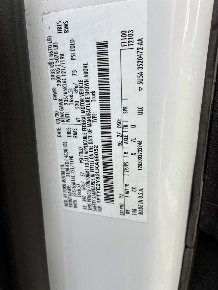 Ford Transit 150 Van Low Roof w/Sliding Pass. 148-in. WB 2020