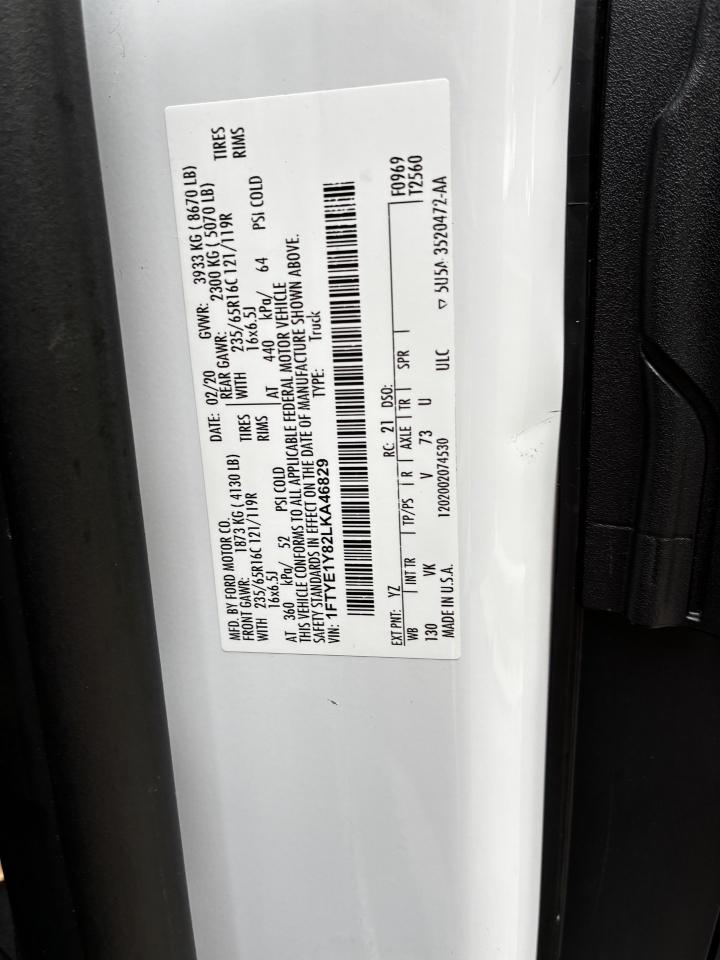 Ford Transit 150 Van Low Roof w/Sliding Pass. 130-in. WB 2020