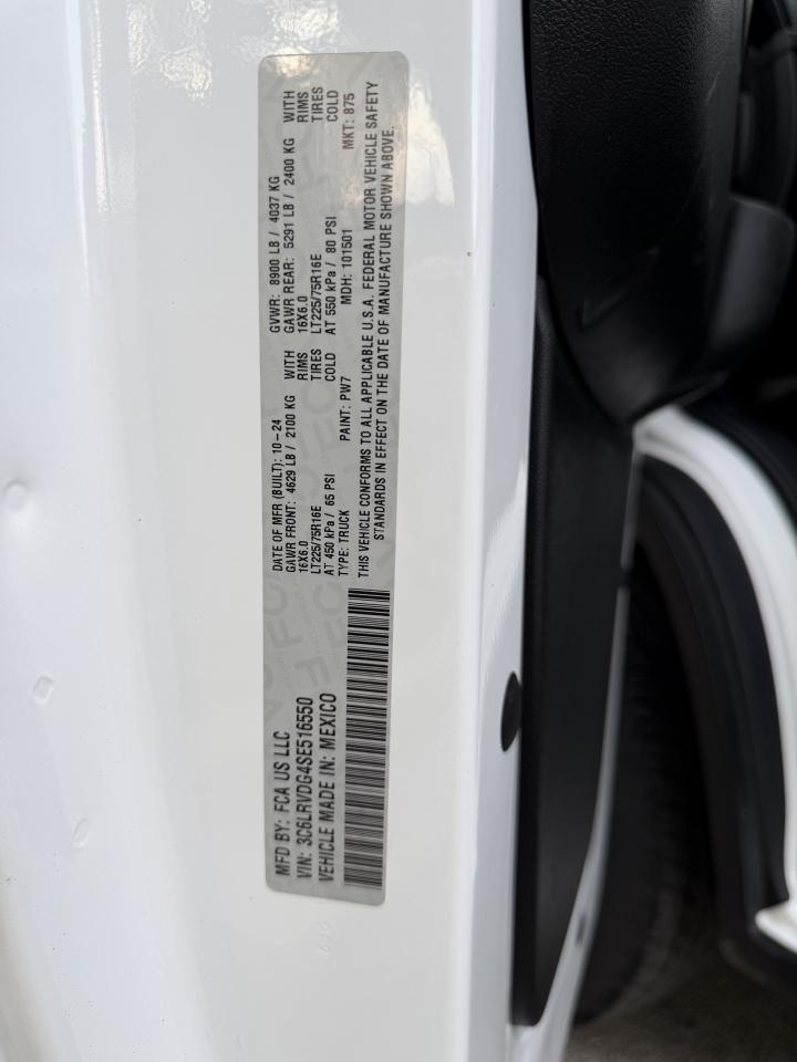 RAM Promaster 2500 High Roof 159-in. WB 2025
