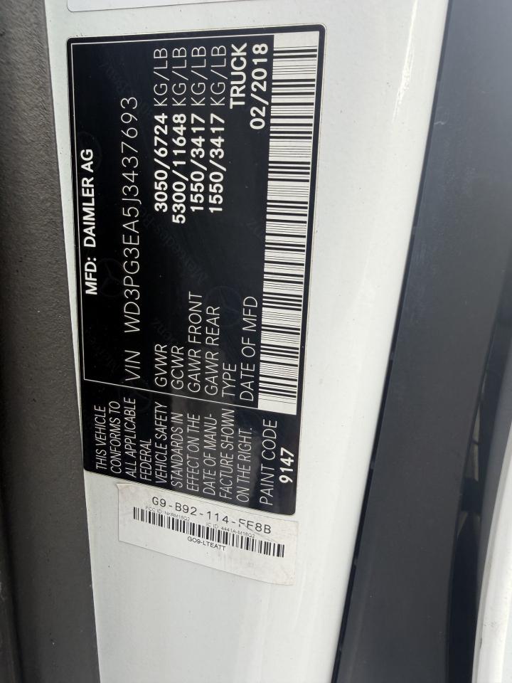 Mercedes-Benz Metris Cargo Van 2018