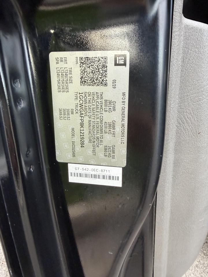 Chevrolet Express 2500 Cargo 2019