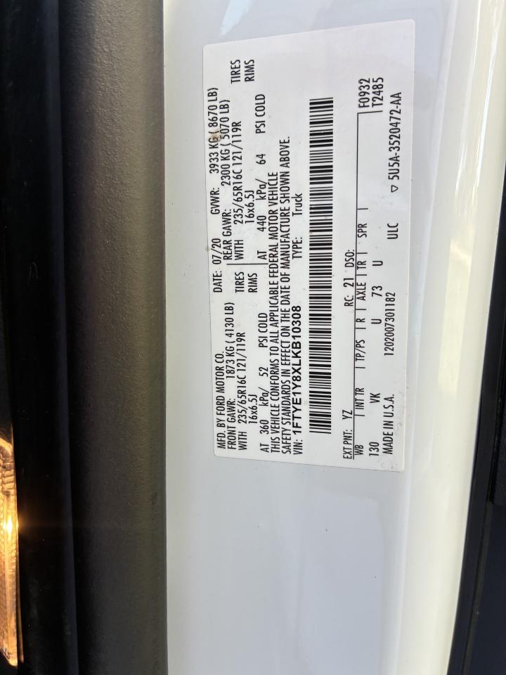 Ford Transit 150 Van Low Roof w/Sliding Pass. 130-in. WB 2020