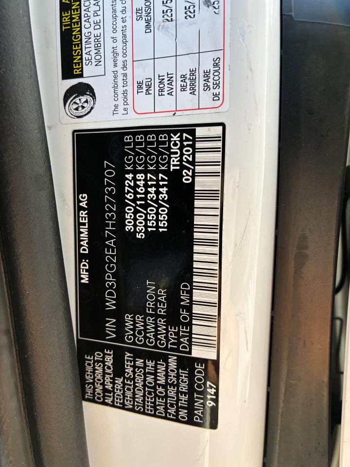 Mercedes-Benz Metris Cargo Van 2017