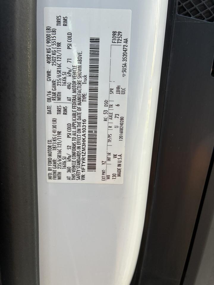 Ford Transit 250 Van Low Roof 60/40 Pass.130-in. WB 2017