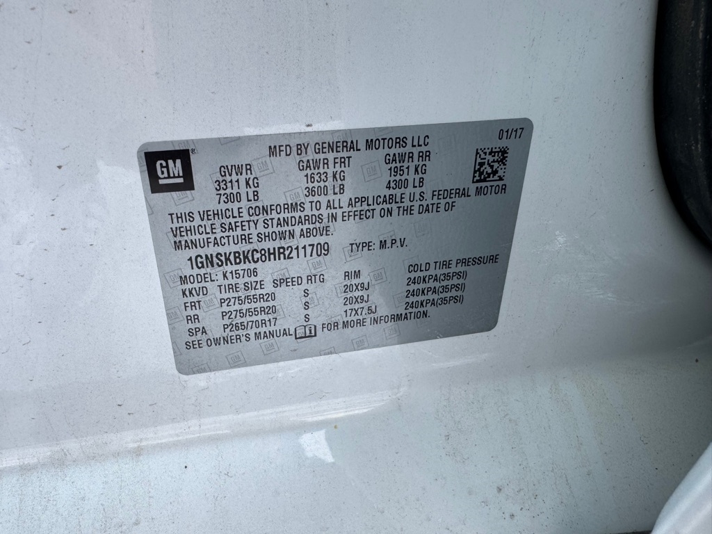 Chevrolet Tahoe 4WD 4dr LT 2017