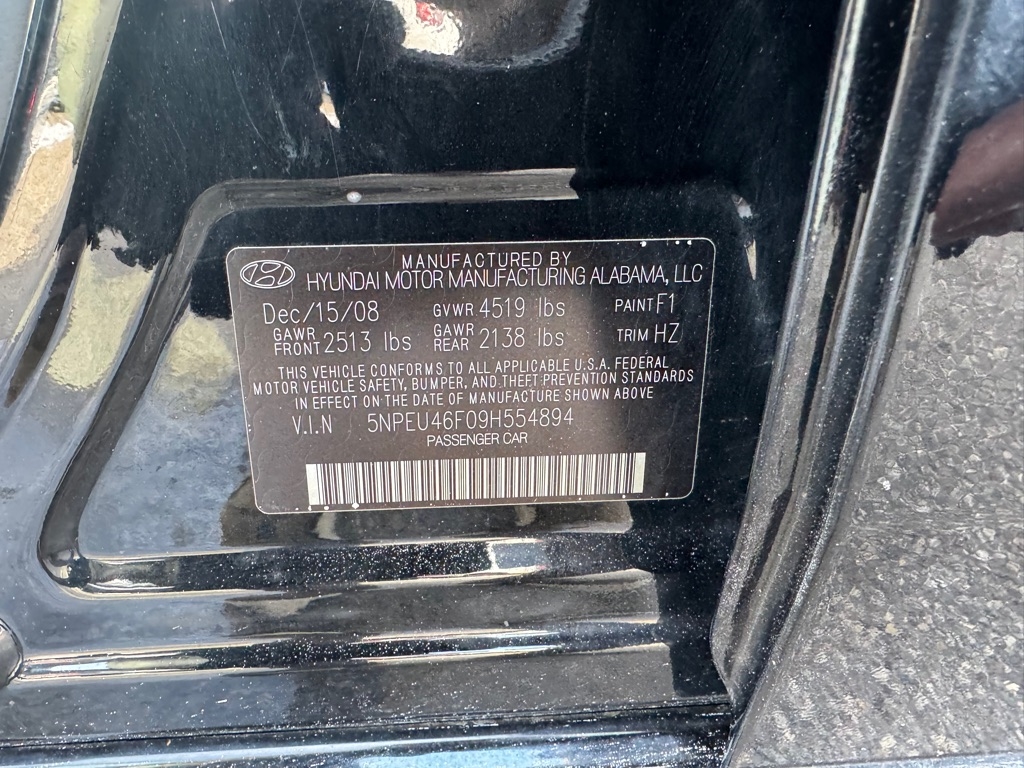 Hyundai Sonata 4dr Sdn V6 Auto Limited 2009