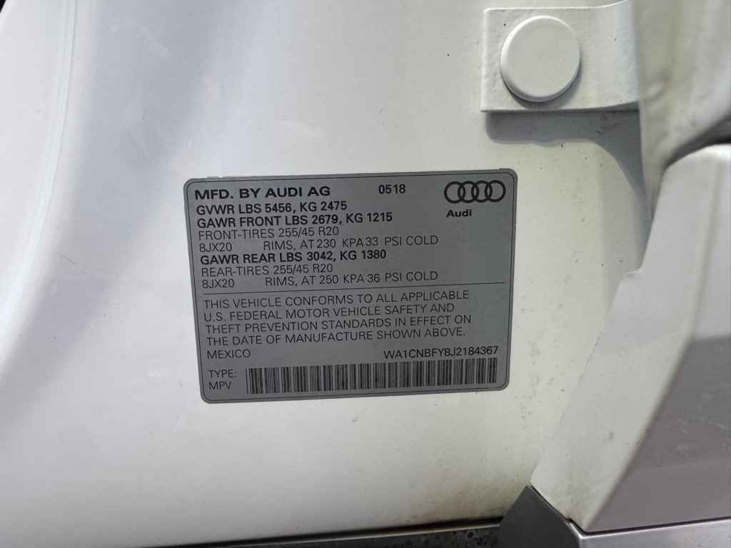 Audi Q5 2.0 TFSI Prestige 2018