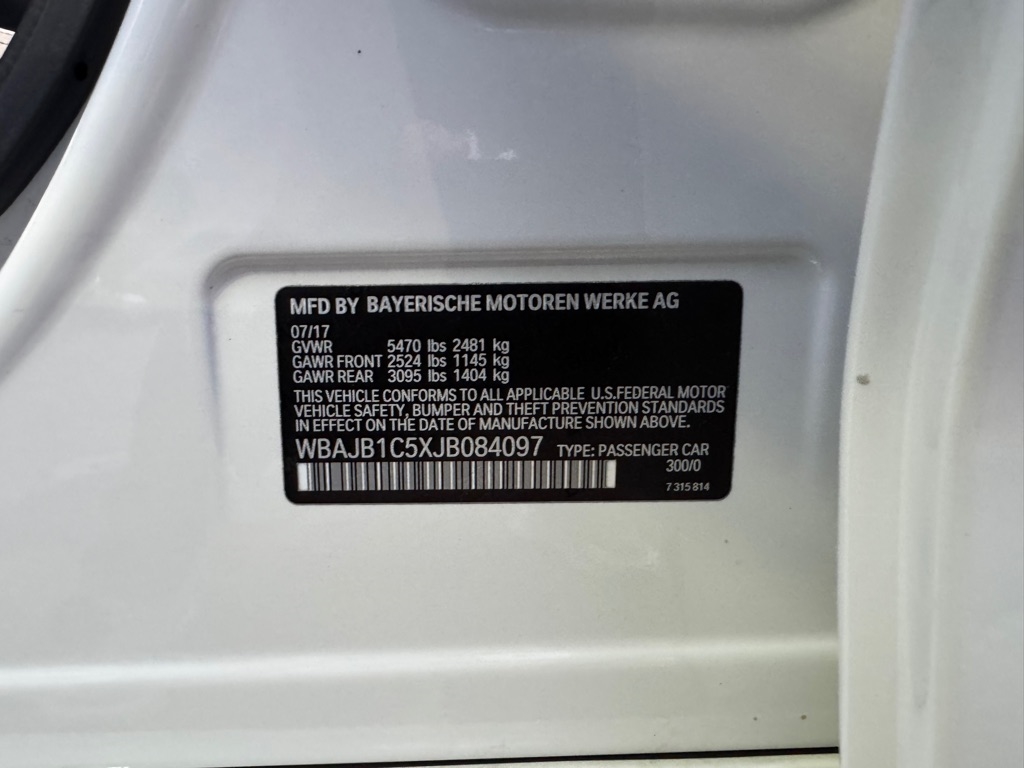 BMW 5 Series 530e xDrive iPerformance Plug-In Hybrid 2018