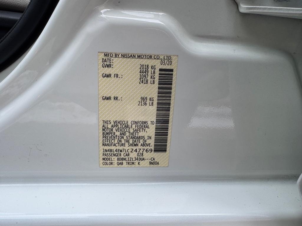 Nissan Altima 2.5 SL AWD Sedan 2020