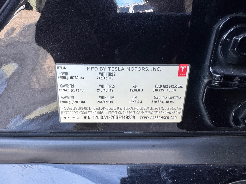 Tesla Model S 75D AWD 2016