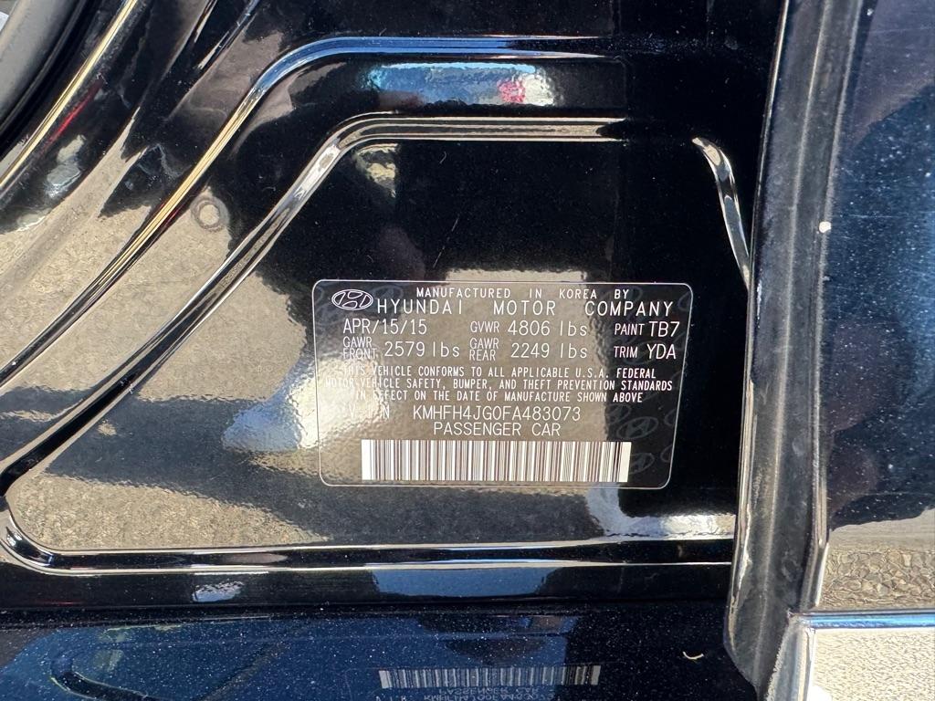 Hyundai Azera 4dr Sdn Limited 2015