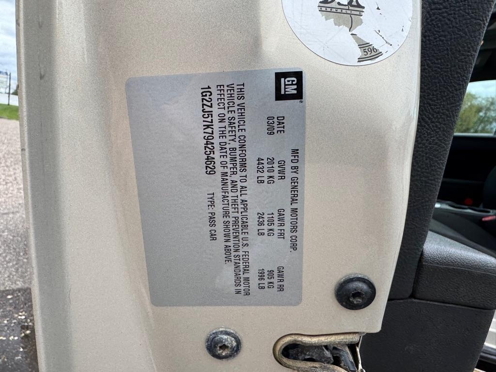 Pontiac G6 4dr Sdn w/1SB 2009