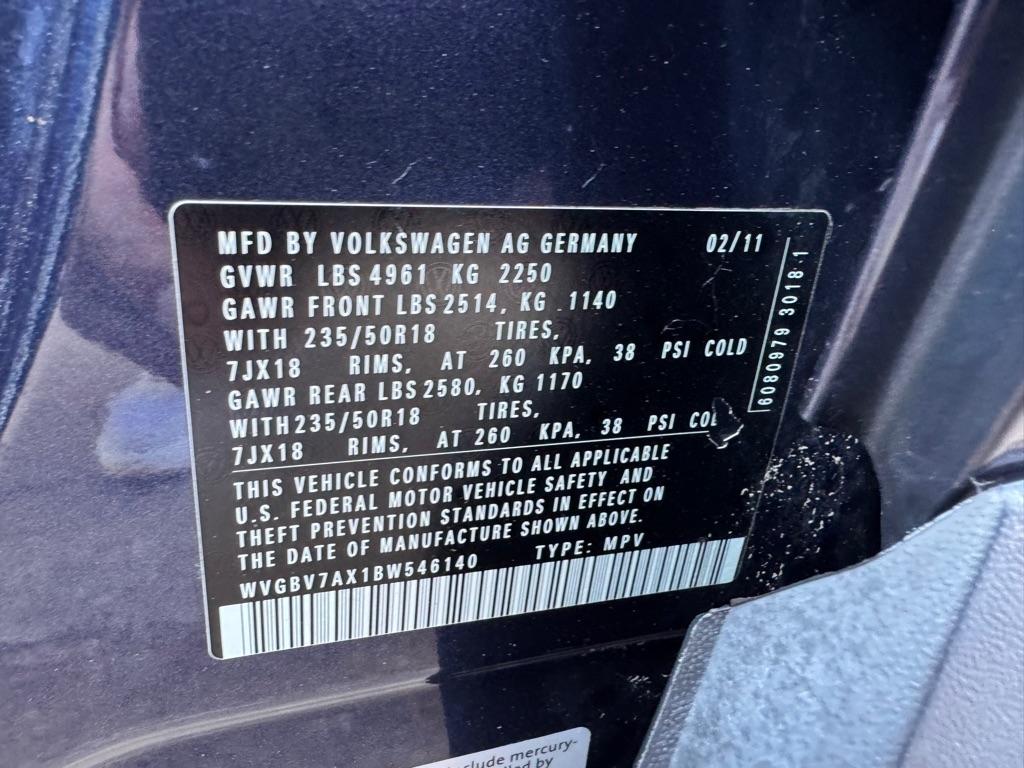 Volkswagen Tiguan 4WD 4dr S 4Motion 2011