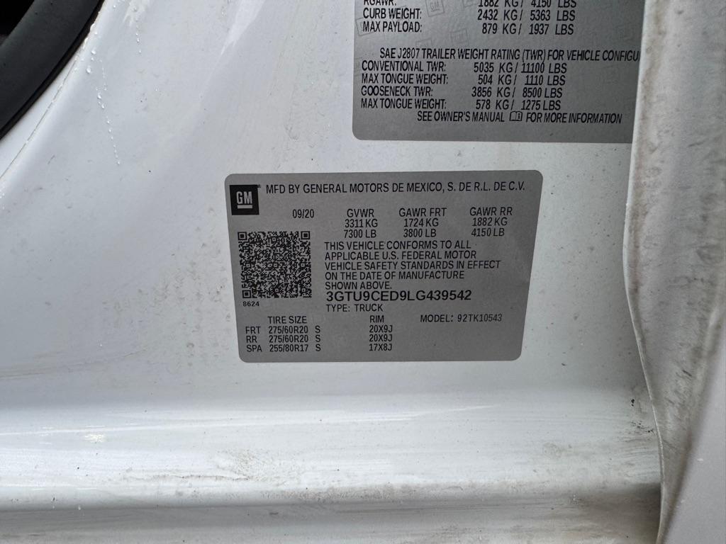 GMC Sierra 1500 4WD Crew Cab 147" Elevation 2020