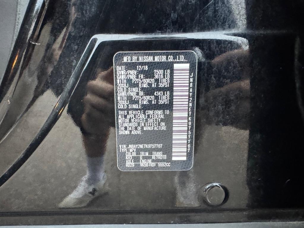 Nissan Armada 4x4 Platinum 2019