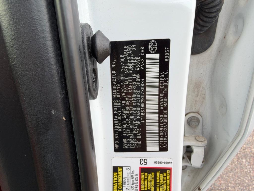 Toyota Camry XSE Auto (Natl) 2019