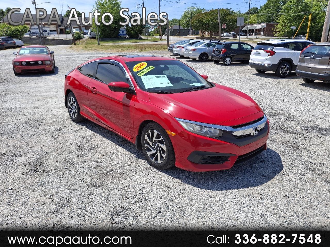 Honda Civic LX-P Coupe CVT 2016