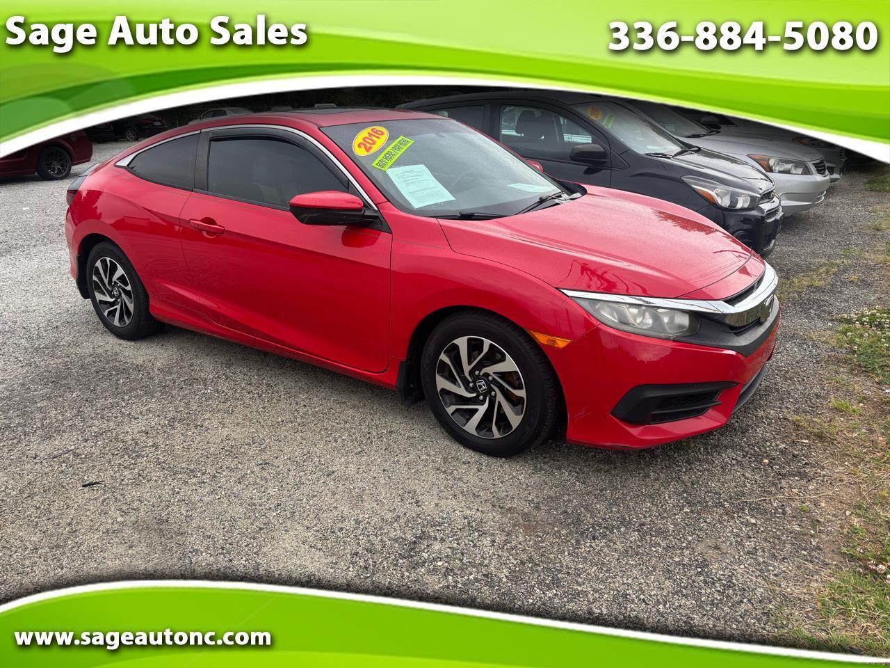 Honda Civic LX-P Coupe CVT 2016