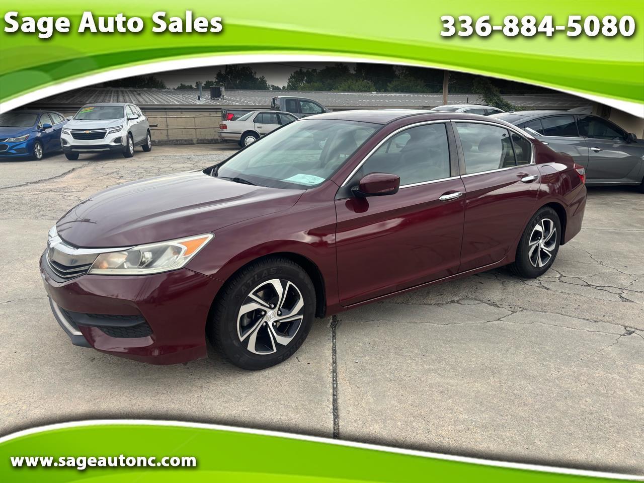 Honda Accord LX Sedan CVT 2016