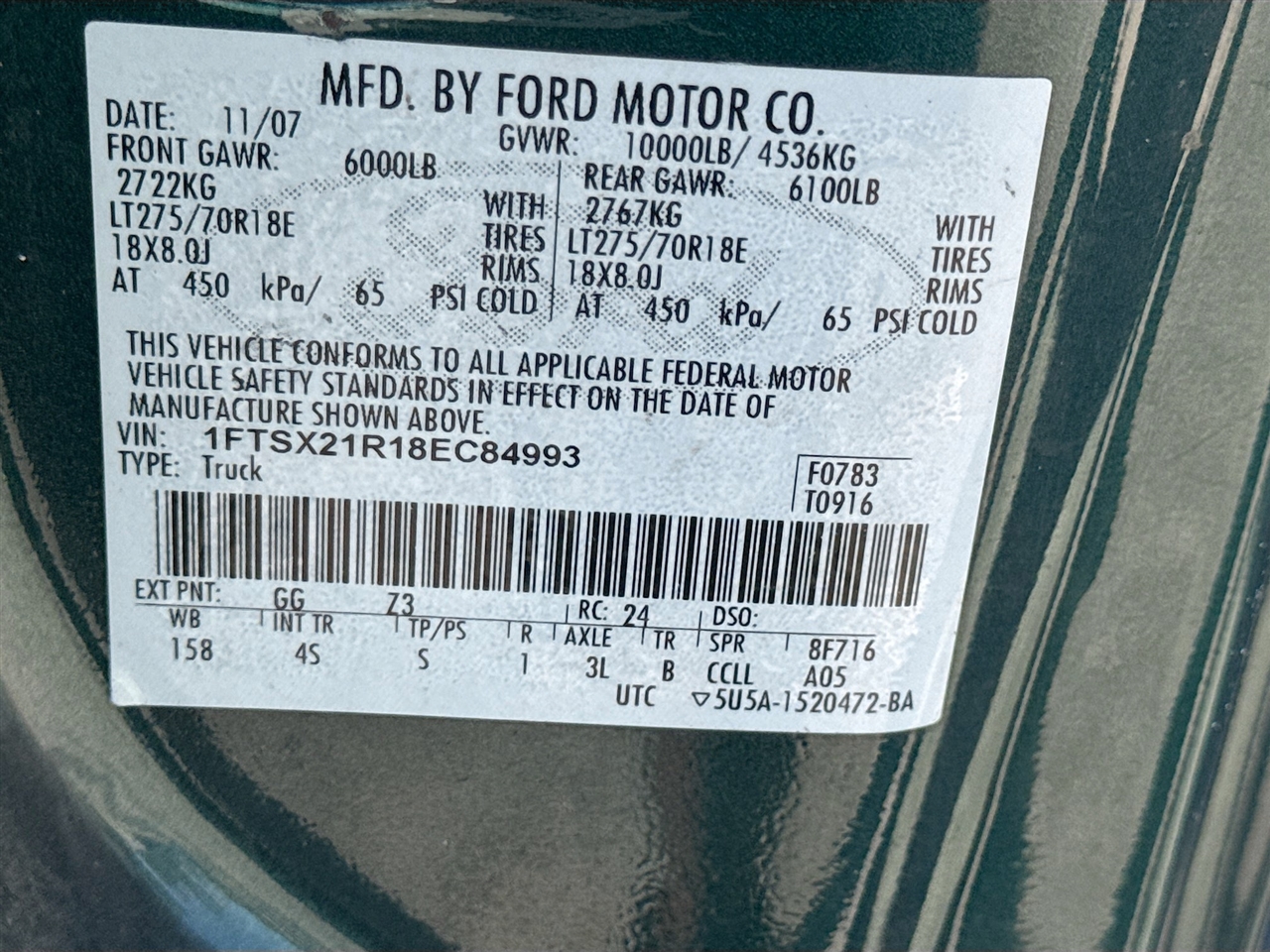 Ford Super Duty F-250 SRW 4WD SuperCab 142" Lariat 2008