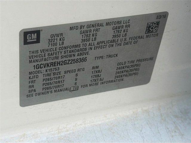 Chevrolet Silverado 1500 4WD Double Cab 143.5" LT w/1LT 2016