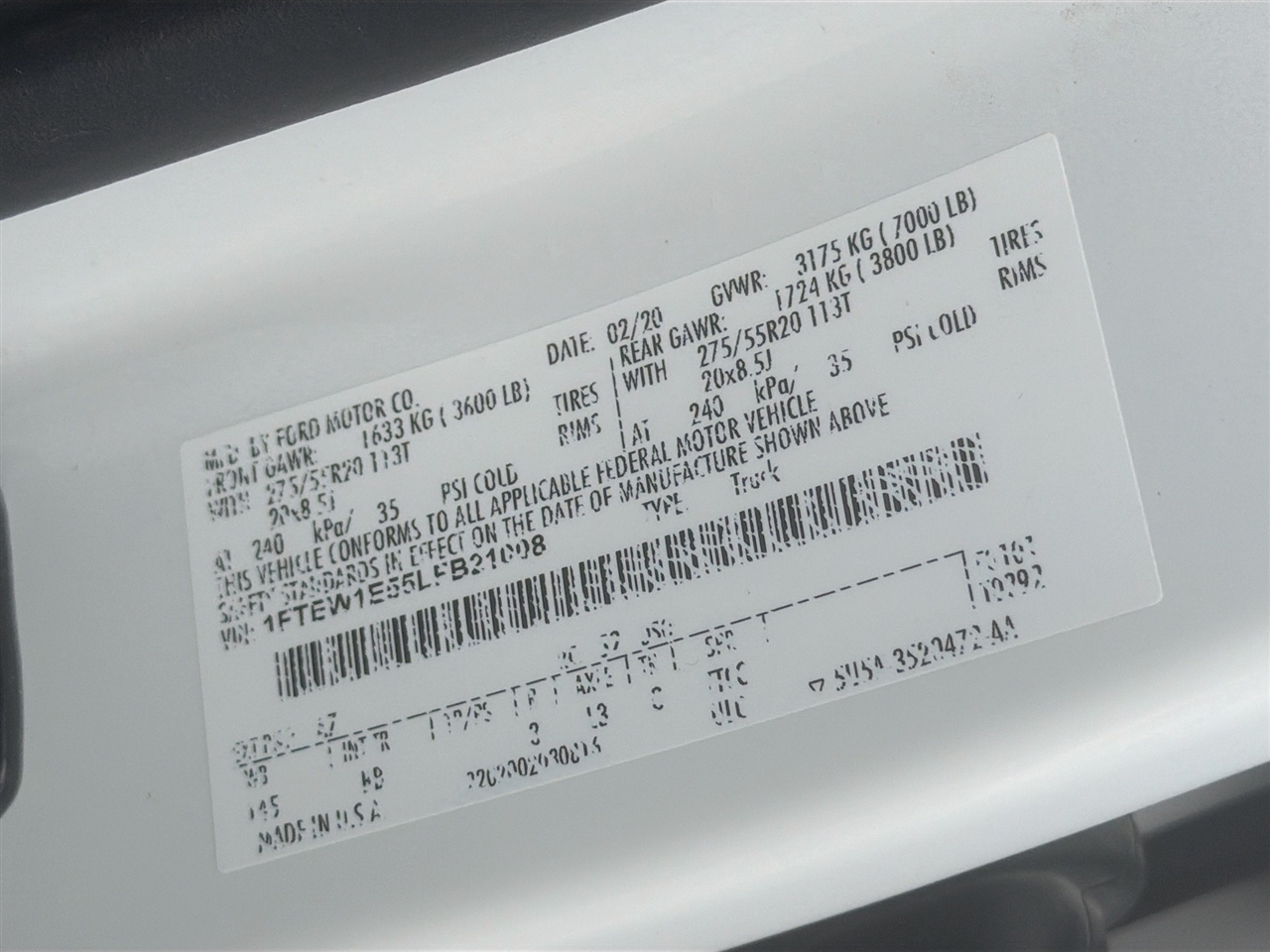 Ford F-150 King Ranch 4WD SuperCrew 5.5' Box 2020