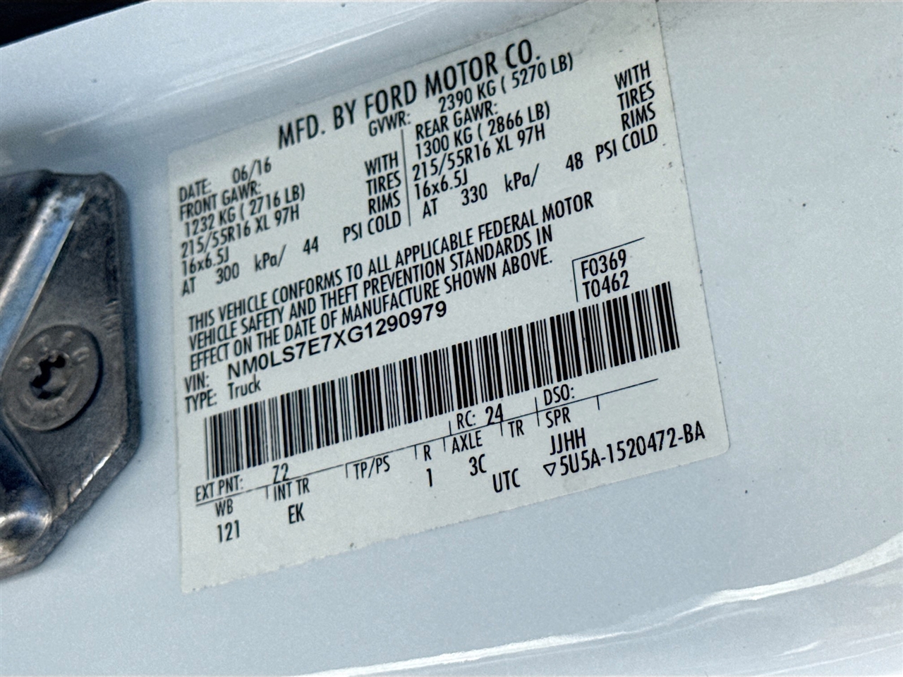 Ford Transit Connect LWB XL 2016