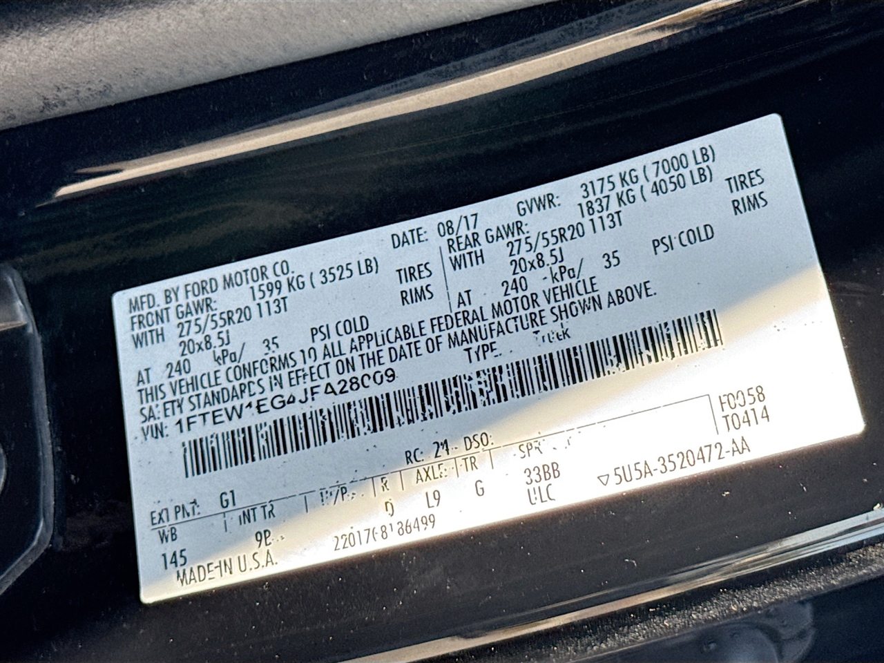 Ford F-150 King Ranch 4WD SuperCrew 5.5' Box 2018