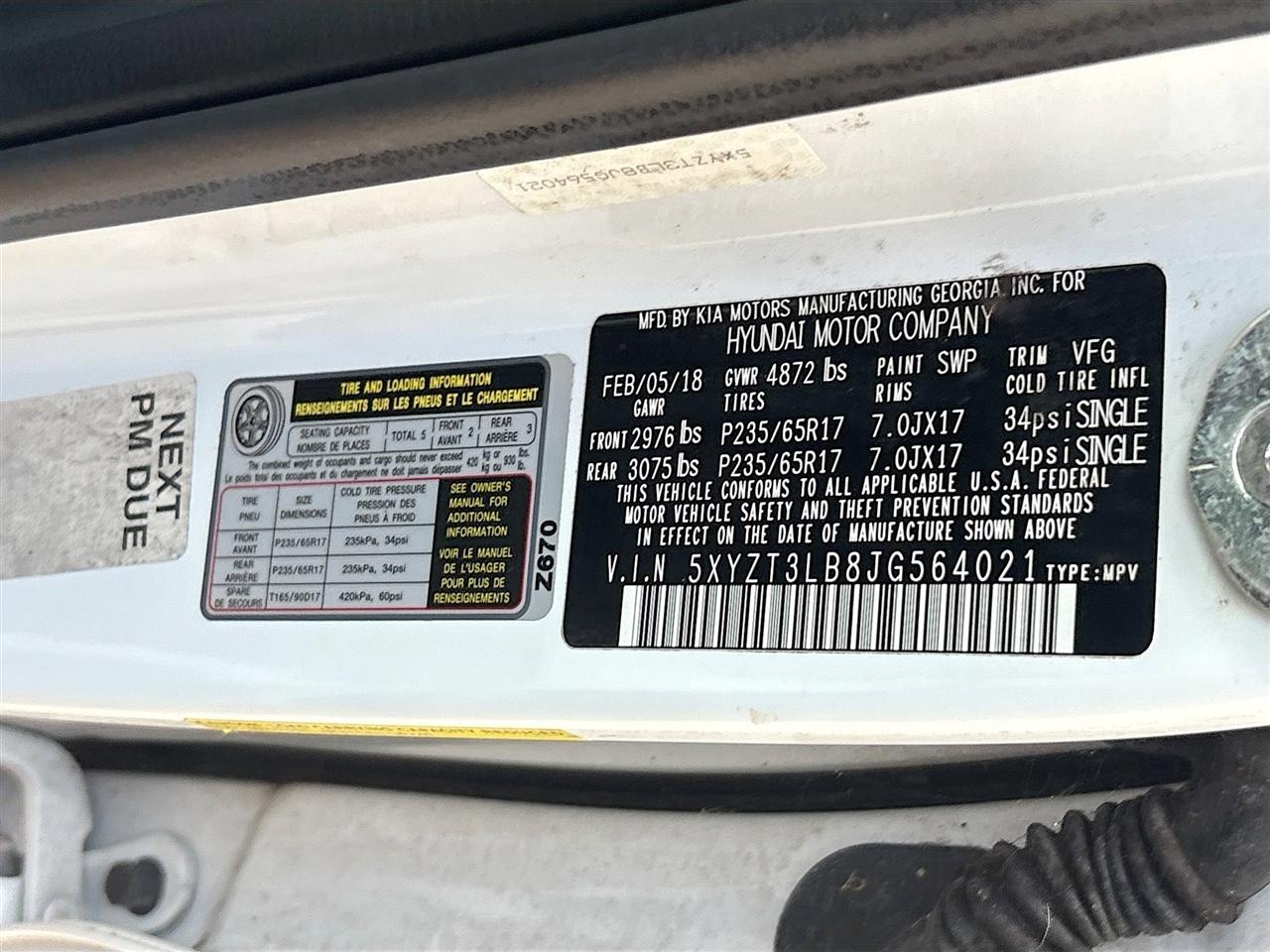 Hyundai Santa Fe Sport 2.4L Auto 2018