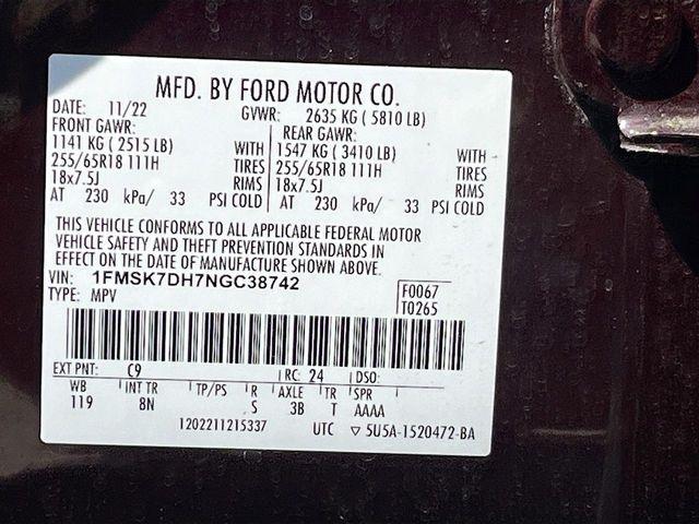 Ford Explorer XLT RWD 2022