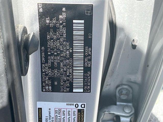Toyota 4Runner 4WD 4dr V6 Limited (Natl) 2012
