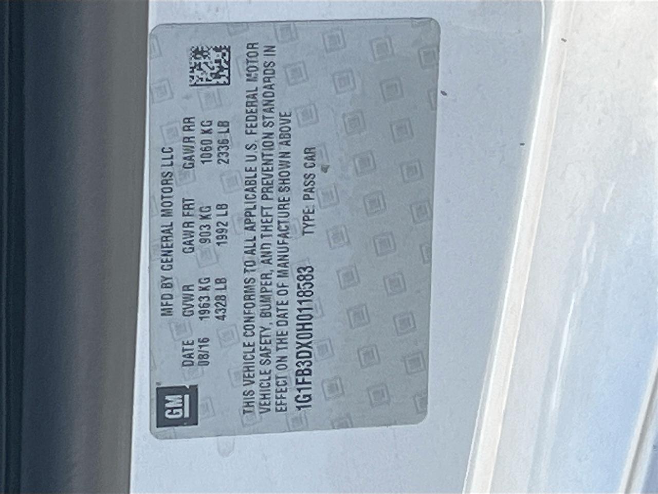 Chevrolet Camaro 2dr Conv 1LT 2017