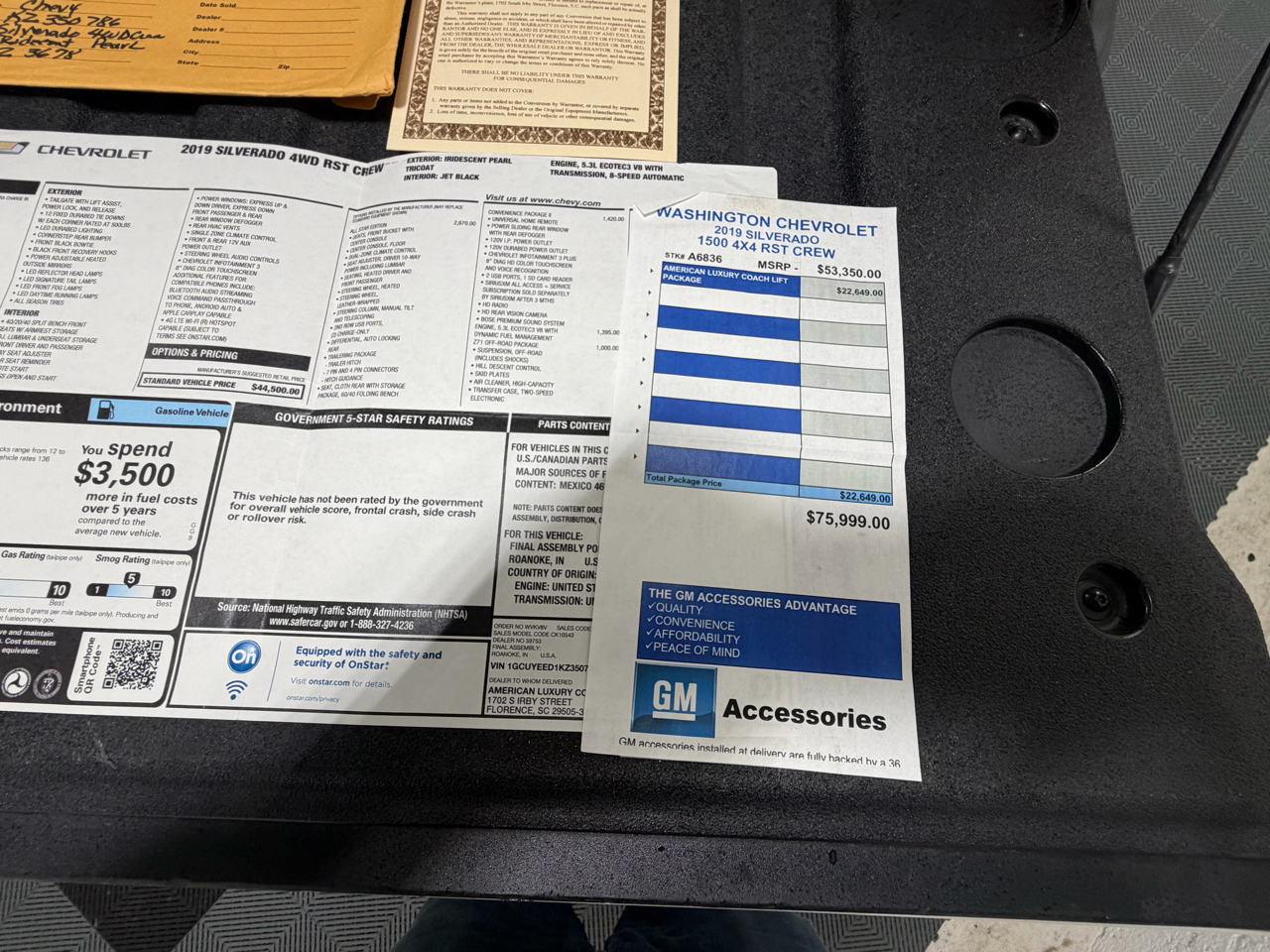 Chevrolet Silverado 1500 RST Crew Cab 4WD 2019