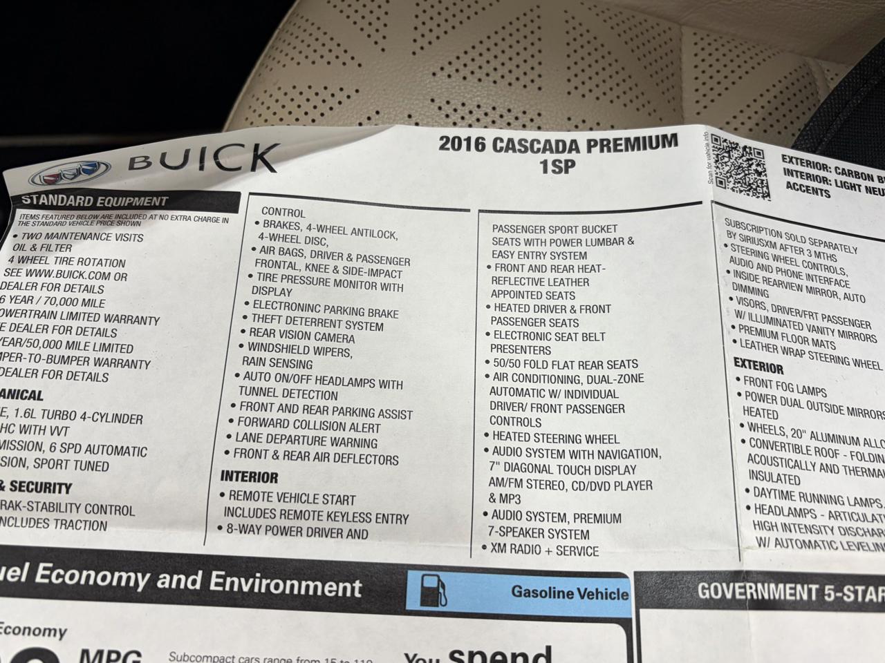 Buick Cascada Premium 2016