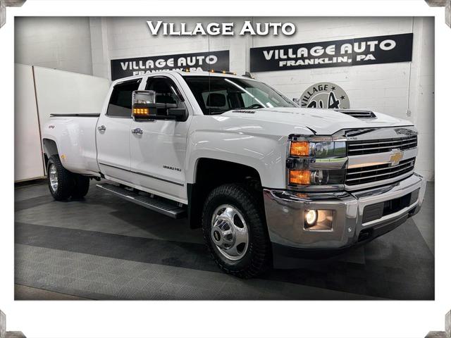 White 2016 Chevrolet Silverado 3500HD Pickup Truck Four-Wheel Drive Automatic
