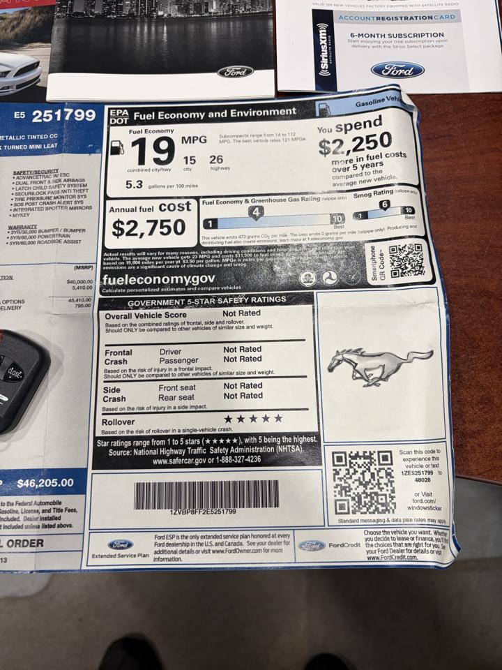 Ford Mustang 2dr Conv GT 2014